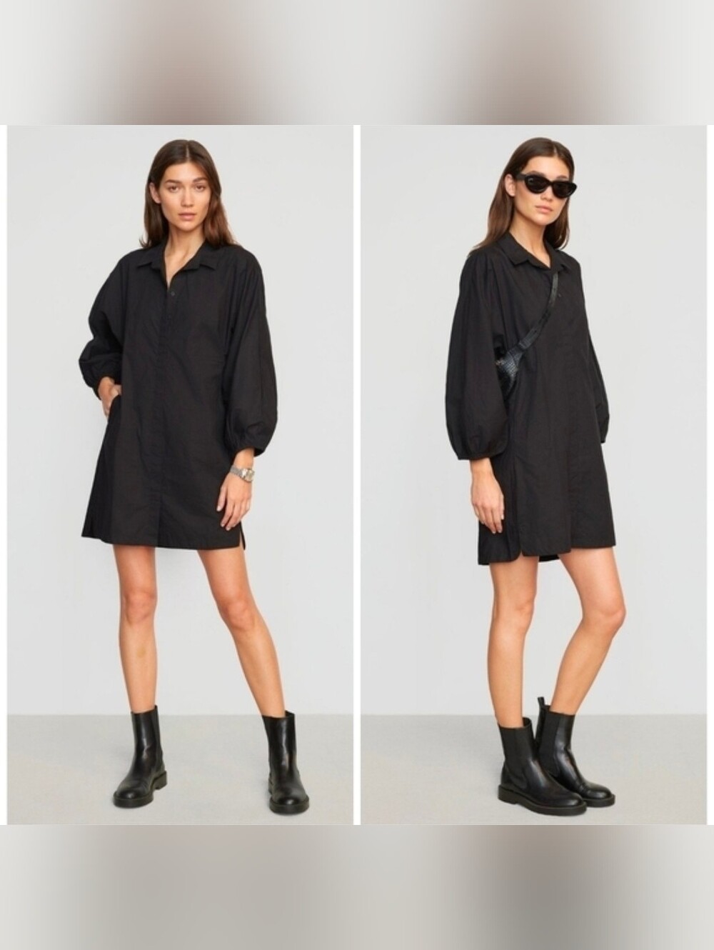 Modern Citizen Clara Open-Back Button Down Dress